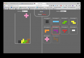 Custom Tetris browser arcade