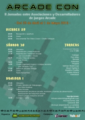 Arcade Con 2016 programa