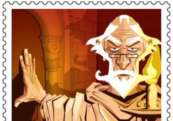 Sello postal conmemorativo de La Abadía del Crimen